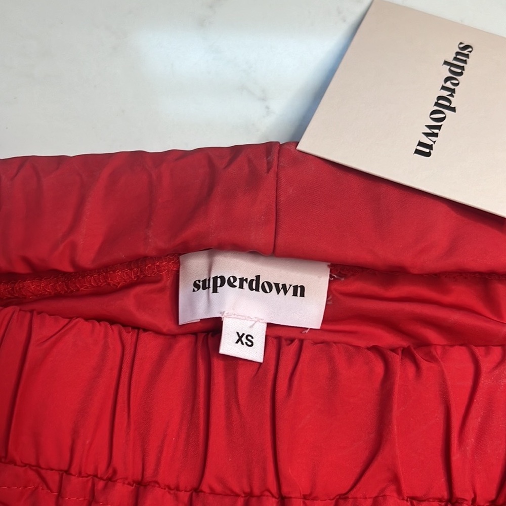 NWT Superdown XS Red Joggers - Picture 4 of 4